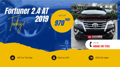 Fortuner 2.4AT 2019 Màu Nâu - ODO 62 Ngàn