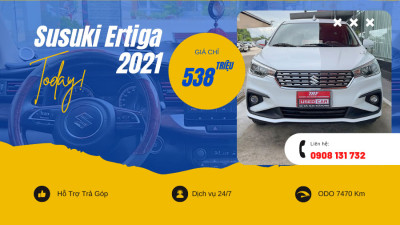 Suzuki Ertiga 1.5AT Màu Trắng Odo 4070 Km