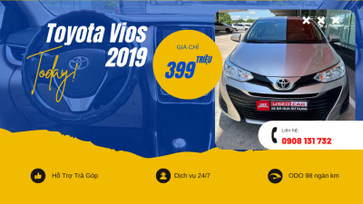 Vios E MT 2019 Màu Bạc - Odo 98 Ngàn