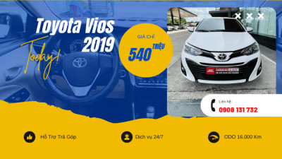 Vios 1.5G Màu Trắng Odo 16.000 Km