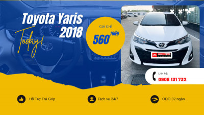 Yaris G 2018 Màu Trắng - ODO 32.755 Km