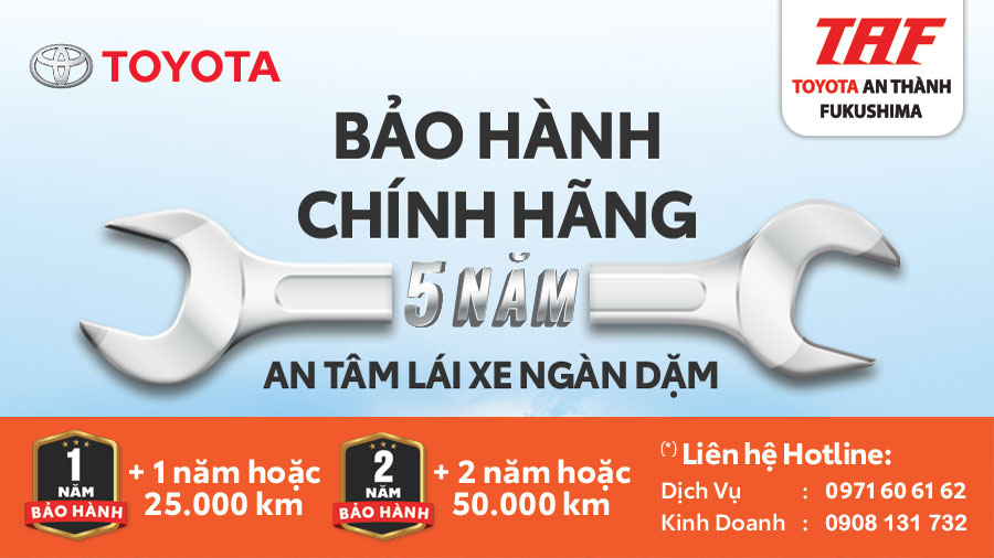 Gói Gia Hạn Bảo Hành Lên Đến 5 Năm Hoặc 150.000 Km Tại TAF