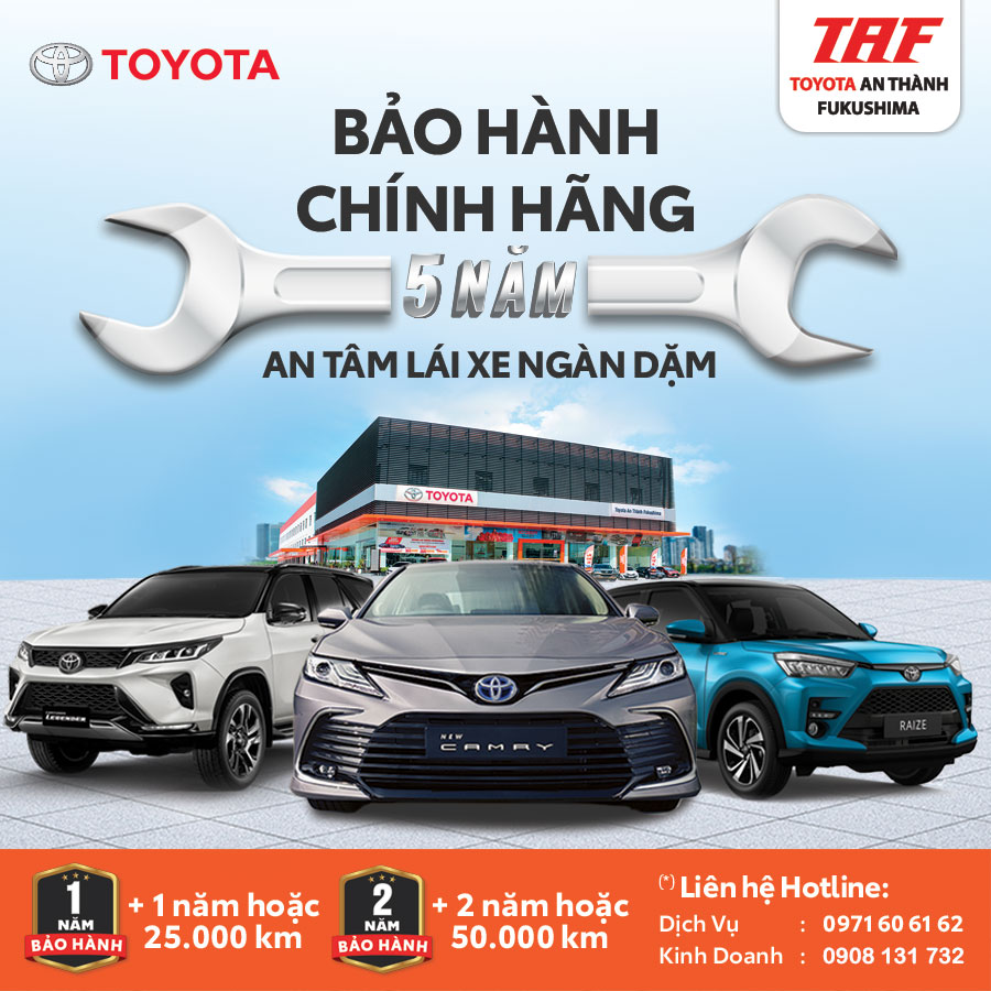 Gói Gia Hạn Bảo Hành Lên Đến 5 Năm Hoặc 150.000 Km Tại TAF